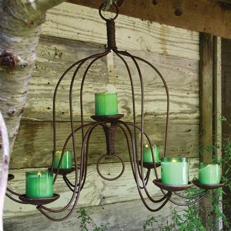 Large Iron Chandelier - Eclectic - Outdoor Hanging Lights - atlanta - by Iron Accents