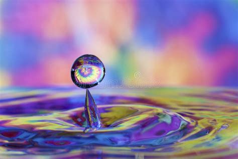 Colorful Water Drop and Splash Stock Photo - Image of blue, liquid: 17115576