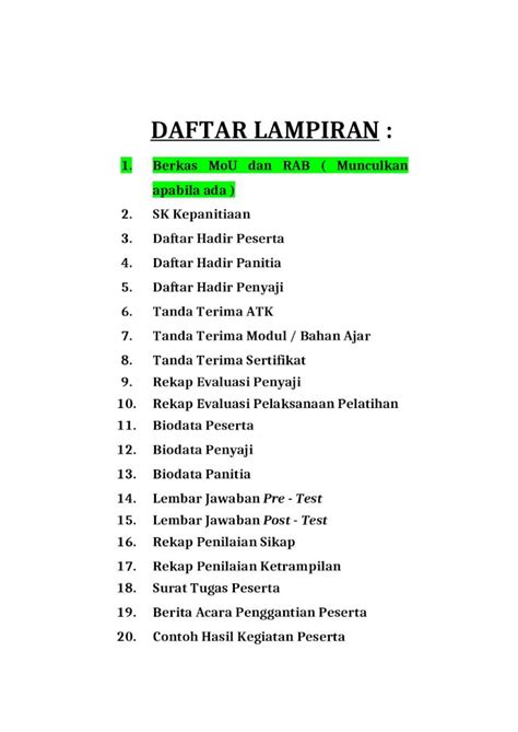 (DOC) Daftar Lampiran Dan Pembatas Untuk Laporan Akhir - DOKUMEN.TIPS