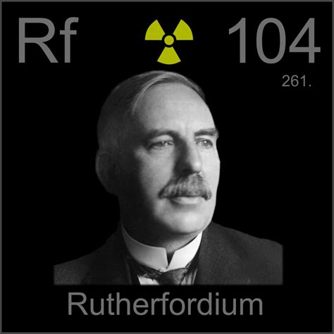 Sample of the element Rutherfordium in the Periodic Table