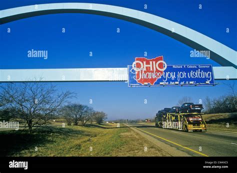 Welcome to Ohio Sign Stock Photo - Alamy