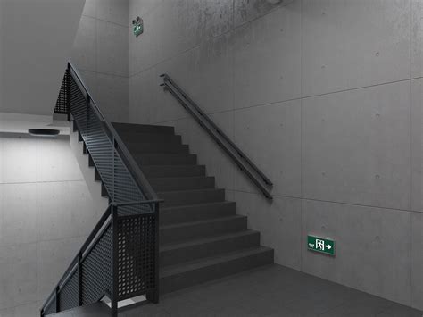 Emergency stairs 3D model | CGTrader