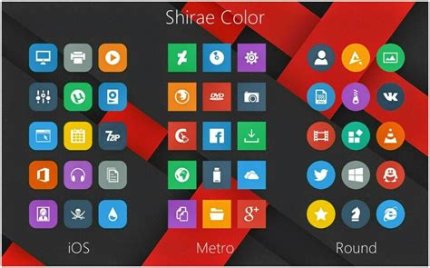 Cleodesktop - Mod Desktop: Shirae Color Icon Packs | Icon, Color, Packing