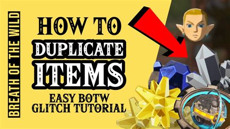 BOTW How to Duplicate Items EASILY • Breath of the Wild Glitch Tutorial - YouTube