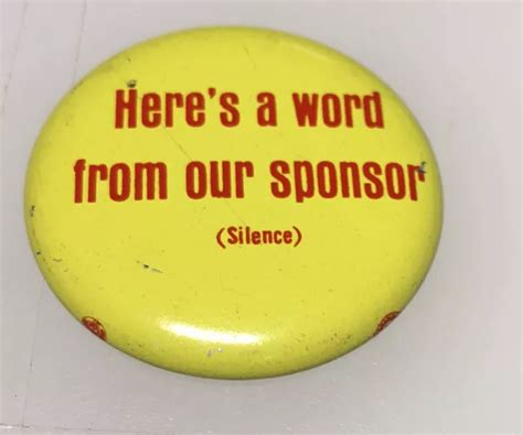 VINTAGE COMMERCIAL ADVERTISING Sponsor Silence Break Keychain Key Ring Chain Fob $12.99 - PicClick