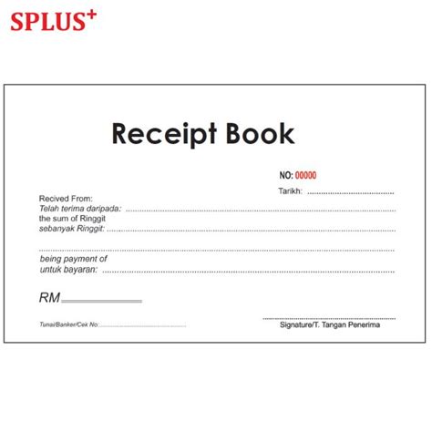 Official Receipt Book - SPlus Medicare