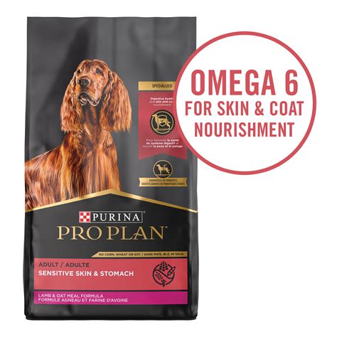 Purina Pro Plan High Protein, Sensitive Skin and Sensitive Stomach Dry Dog Food, Lamb & Oat Meal ...