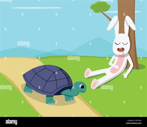 Rabbit And Turtle Race Stock Photos & Rabbit And Turtle Race Stock ...