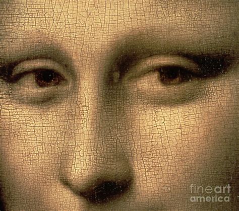 Mona Lisa Detail Painting by Leonardo Da Vinci