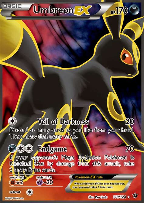 Umbreon-EX 119 (Fates Collide 2016) Pokemon Card