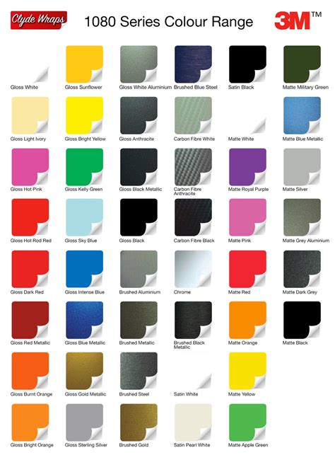 Wrap 'N Graphics Vinyl Color Chart, 40% OFF