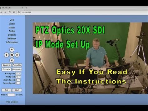 Setting Up PTZ Optics Camera over IP. Easy, Right? PTZ Optics 12X HD ...