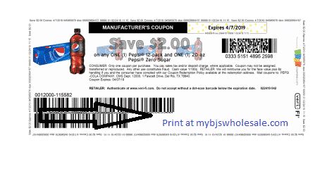 Print RARE $2 Pepsi Coupon! | MyBJsWholesale