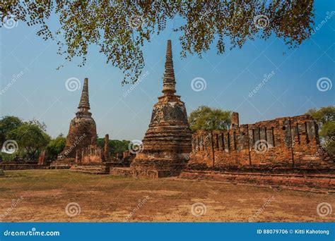 AYUTTHAYA, THAILAND Ruins and Antiques at the Ayutthaya Historical Park ...