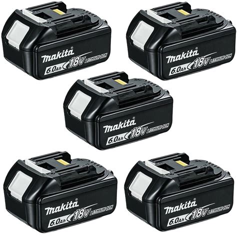 Makita BL1860 18v 6.0Ah LXT Lithium-Ion Battery Pack Of 5 | Toolden