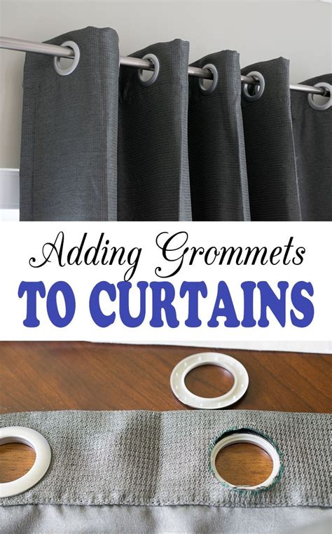 DIY grommet curtains are easy to sew and you can easily change the ...