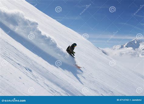 Freeride snowboarding stock photo. Image of snowboard - 4712742