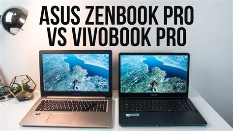 ASUS ZenBook Pro or VivoBook Pro? Laptop Comparison and Benchmarks - YouTube