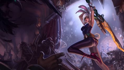 Riven, LoL, Battle Bunny, Splash Art, 4K, #587 Wallpaper PC Desktop