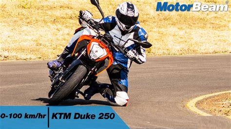 KTM Duke 250 - 0-100 km/hr & Top Speed | MotorBeam - YouTube