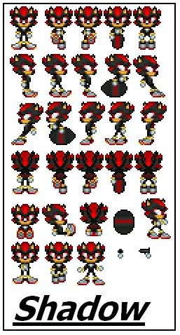 Shadow Sprite Sheet by SWSU-Master on DeviantArt