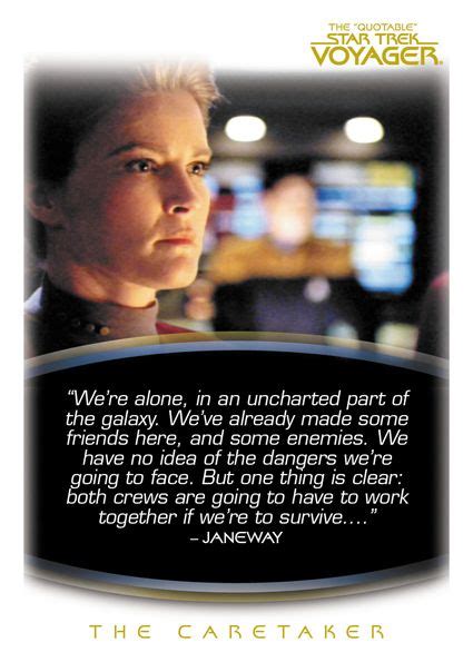 "Quotable" Voyager Cards Available On Wednesday | Star trek quotes, Star trek tv, Star trek voyager