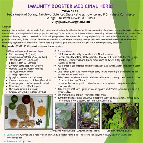 Immunity Booster Medicinal Herbs