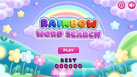 🕹️ Play Rainbow Word Search Game: Free Online Color Word Search Video ...