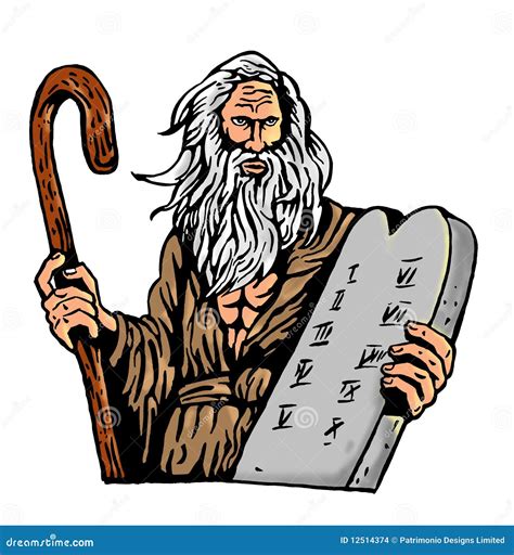 Moses Ten Commandments Law Stock Images - Image: 12514374