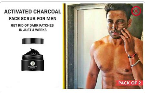 Men's Exclusive - Activated Charcoal Face Scrub - (Pack Of 2)