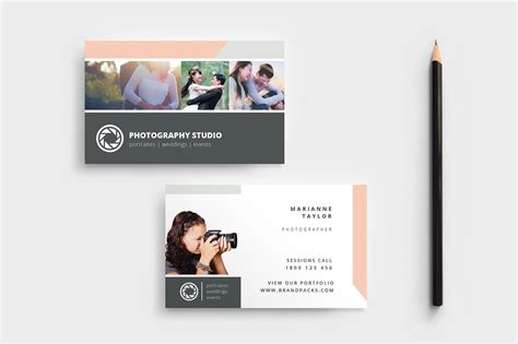 Wedding Photographer Business Card Template v3 - BrandPacks