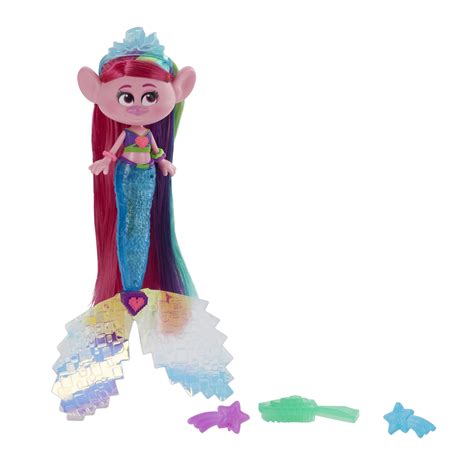 Buy DreamWorks Trolls TrollsTopia Techno Mermaid Poppy Doll, Ages 4 and Up Online at Lowest ...