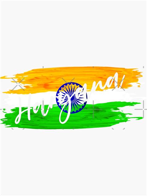 "Indian flag Haryana" Sticker for Sale by Trikav | Redbubble