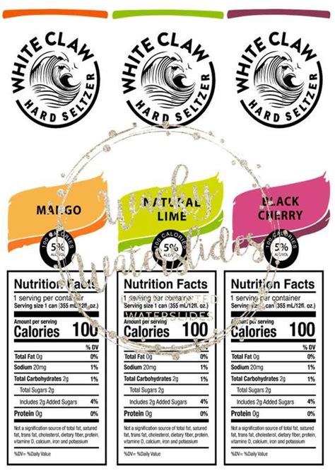 white claw nutrition facts - Enter News Union