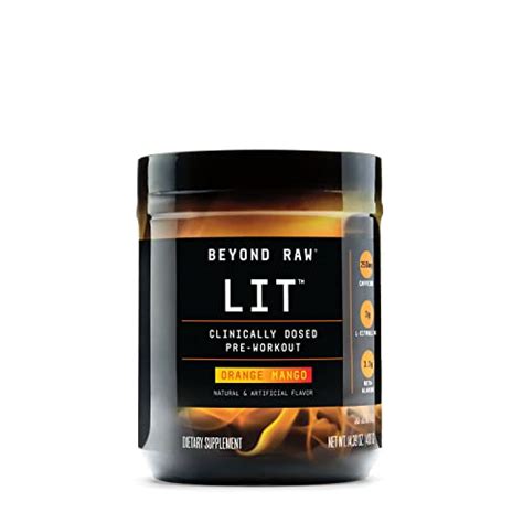 Best Beyond Raw Lit AF Pre-Workout Supplements