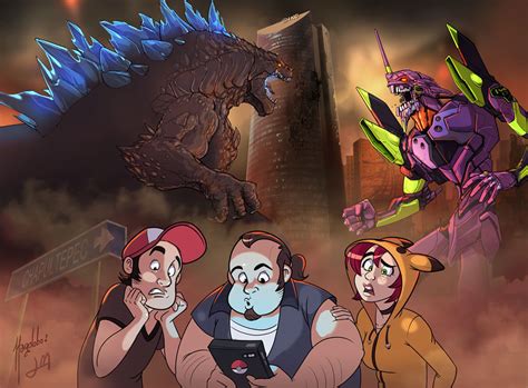 Godzilla vs Evangelion by Magolobo on DeviantArt