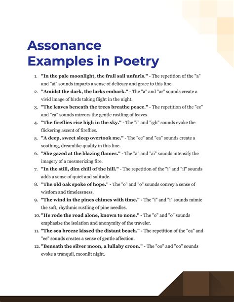 Assonance in Poetry - 100+ Examples, How to Use, Tips