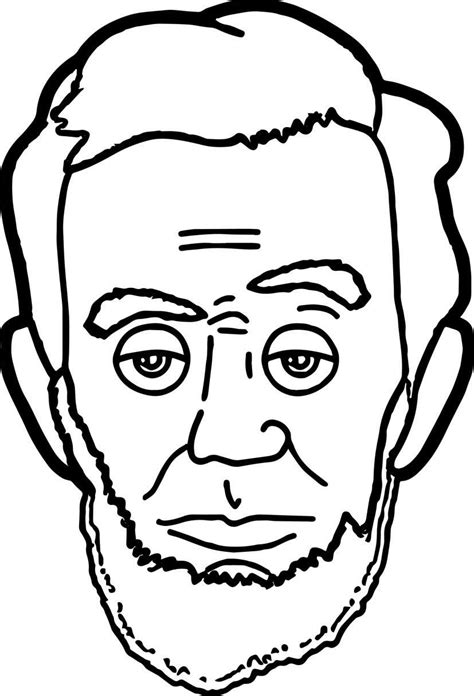 Abraham Lincoln With Hat Drawing | Free download on ClipArtMag