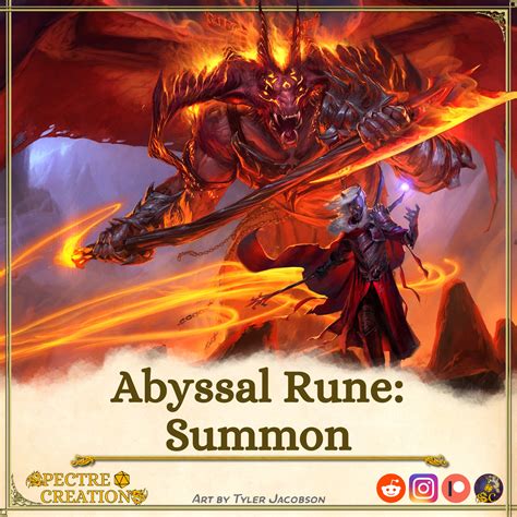 Abyssal Rune: Summon : r/MagicItems