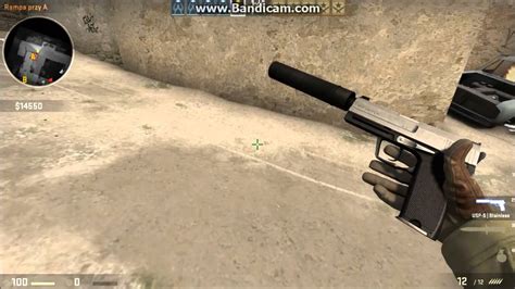 CS:GO Skin Show: USP-S Stainless - YouTube