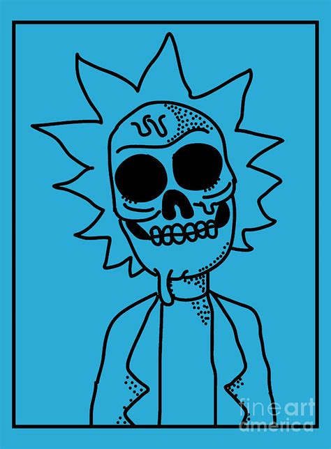 Rick and Morty sci fi Zombie Rick Digital Art by Max Thompson - Fine ...