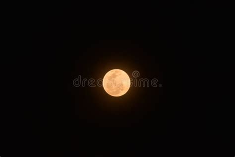 Orange Full Moon and Dark Sky. Full Moon Background Stock Image - Image ...