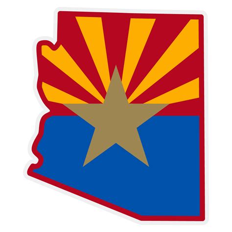 Arizona State Outline Decal - ClipArt Best