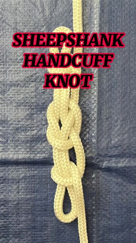 Abok#1157. A SHEEPSHANK from a HANDCUFF Knot is made by adding half ...