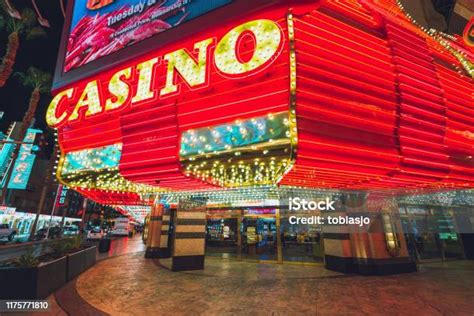 Casino Entrance At Las Vegas Fremont Street Stock Photo - Download ...