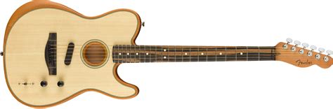 Fender Acoustasonic Telecaster Guitar - Natural - 885978035281