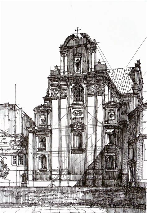 Architectural Drawings of Historic Buildings | Perspective drawing architecture, Architecture ...