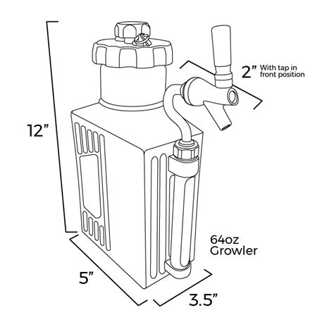 The Original Square Carbonated Growler | Craft Master Growlers