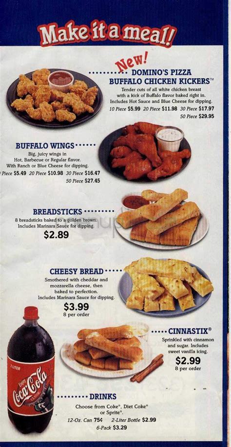 Menu of Domino's Pizza in Boonsboro, MD 21713