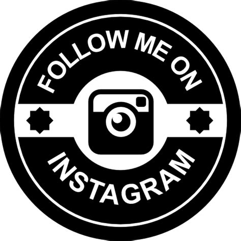 Sígueme en instagram insignia retro | Icono Gratis